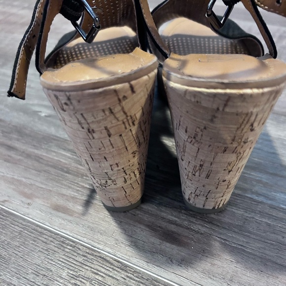 Franco Sarto Suede Sandals 8 wedges S36 - Picture 3 of 7